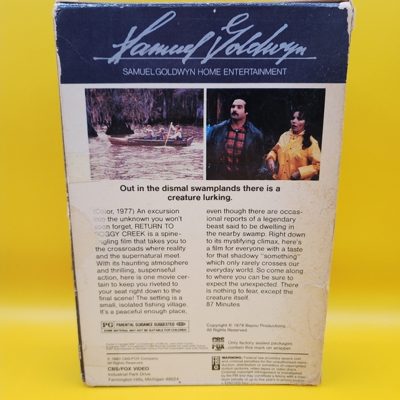 Return To Boggy Creek VHS 1983 Big Box Release Sliding Case Horror Scary - Picture 2 of 7